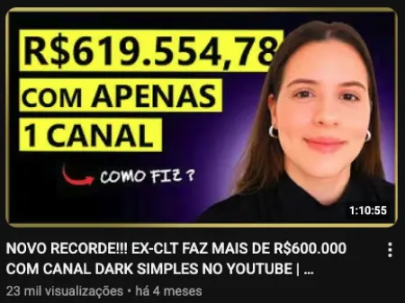Resultado real de aluno Channels