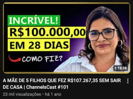 Resultado real de aluno Channels