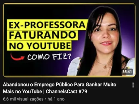 Resultado real de aluno Channels