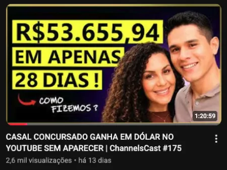 Resultado real de aluno Channels